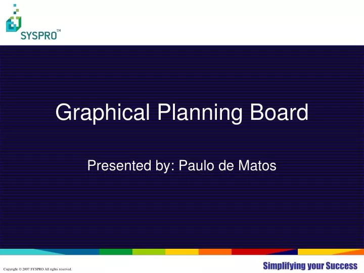 graphical planning board