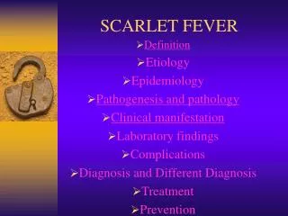 SCARLET FEVER