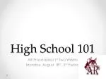 High School 101 - slide 1