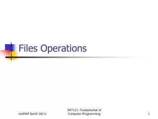 Files Operations