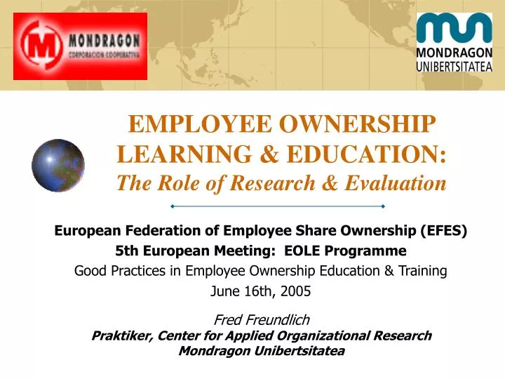 employee ownership learning education the role of research evaluation