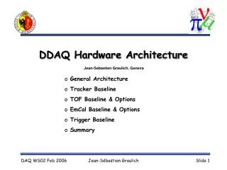 DDAQ Hardware Architecture