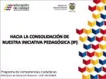 Programa de competencias ciudadanas Ministerio de Educación Nacional – CISP COLOMBIA - slide 1