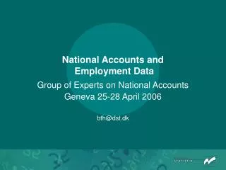 National Accounts and Employment Data