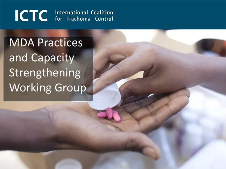 mda practices and capacity strengthening working group