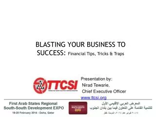 BLASTING YOUR BUSINESS TO SUCCESS: Financial Tips, Tricks &amp; Traps