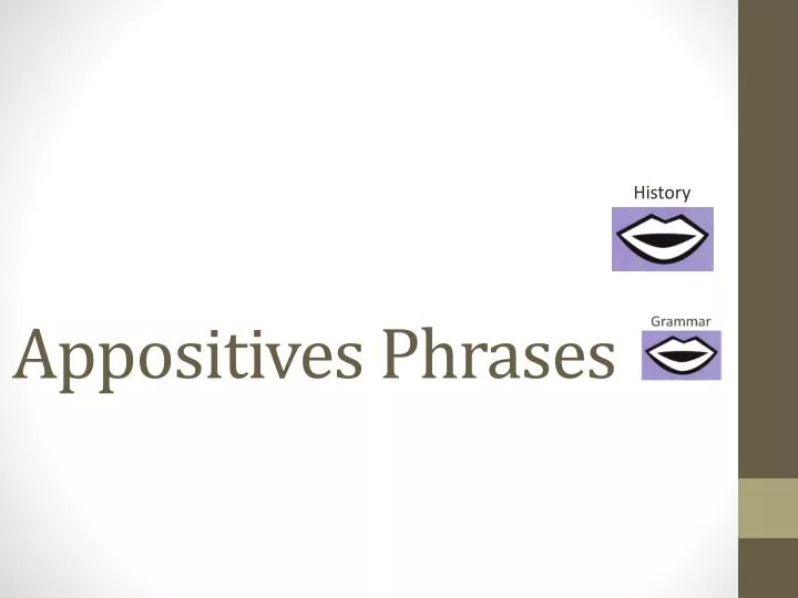 appositives phrases