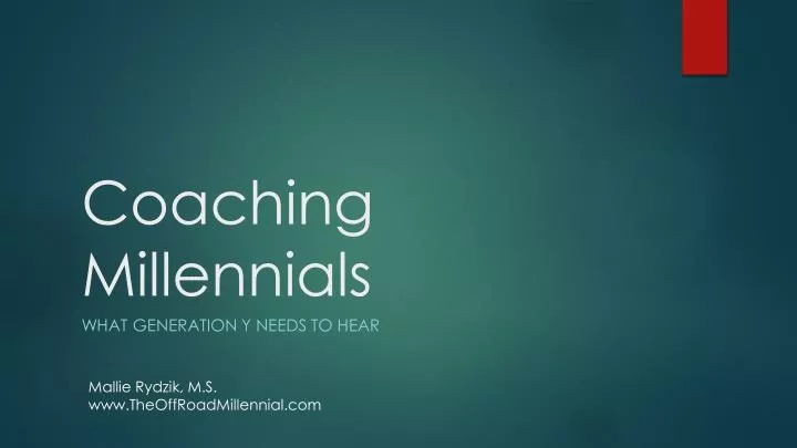 coaching millennials