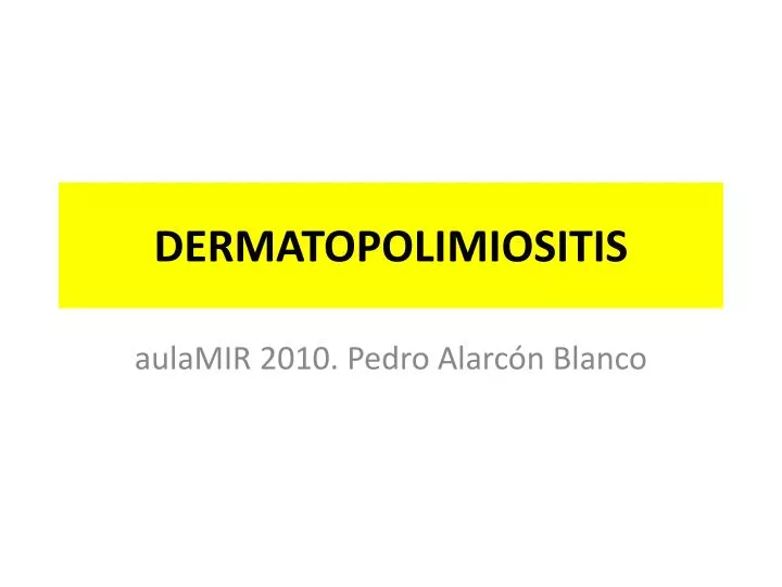 dermatopolimiositis
