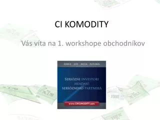 ci komodity