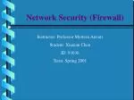 Network Security (Firewall) - slide 1