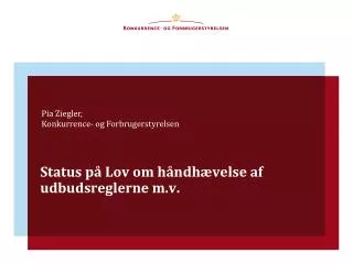 status p lov om h ndh velse af udbudsreglerne m v