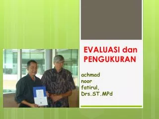 evaluasi dan pengukuran
