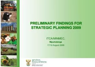 PRELIMINARY FINDINGS FOR STRATEGIC PLANNING 2009