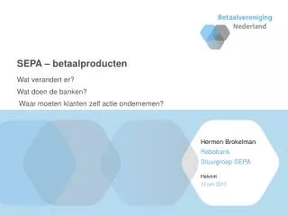 sepa betaalproducten