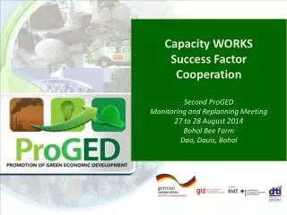 Capacity WORKS Success Factor Cooperation Second ProGED Monitoring and Replanning Meeting