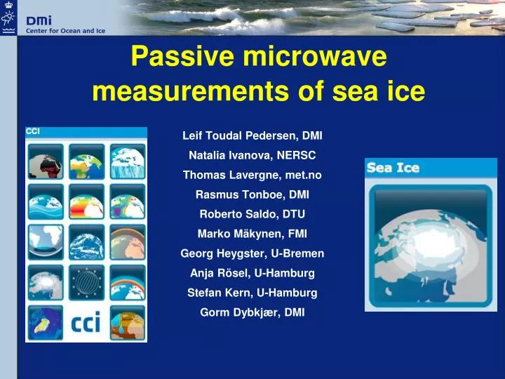 passive microwave measurements of sea ice