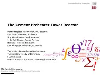The Cement Preheater Tower Reactor