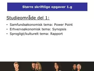 st rre skriftlige opgaver 1 g