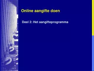 online aangifte doen