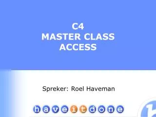 c4 master class access