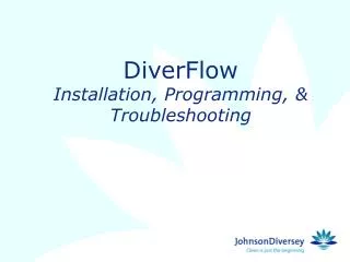 DiverFlow Installation, Programming, &amp; Troubleshooting