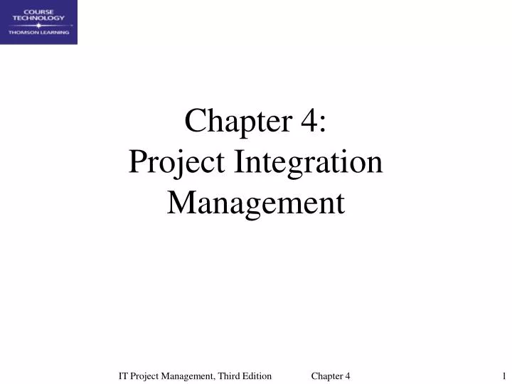 chapter 4 project integration management