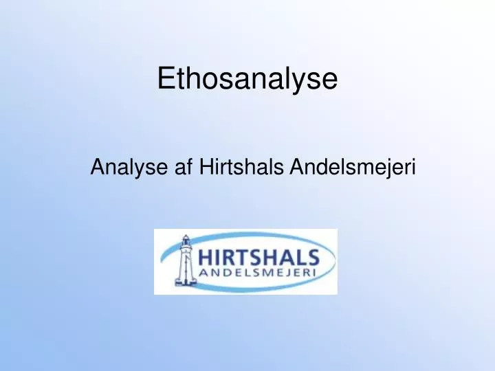 ethosanalyse