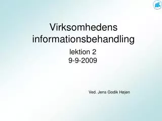 virksomhedens informationsbehandling