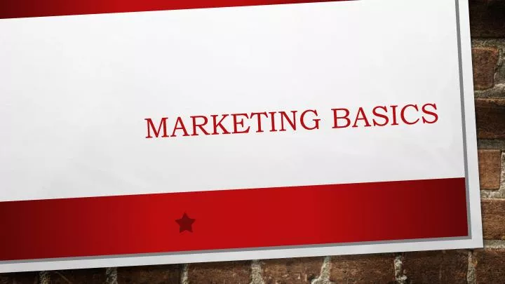 marketing basics