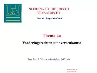 inleiding tot het recht privaatrecht