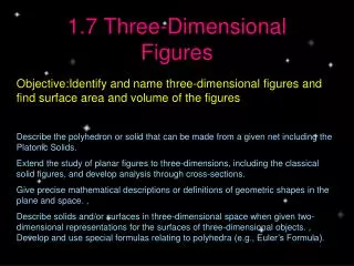 1.7 Three-Dimensional Figures