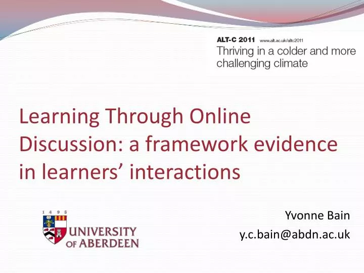 learning through online discussion a framework evidence in learners interactions