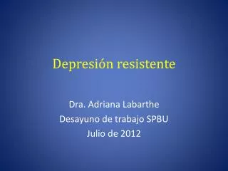 depresi n resistente