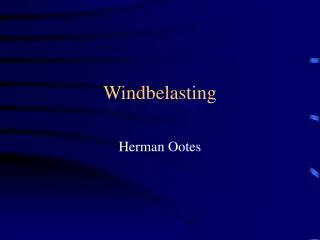 windbelasting