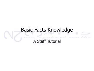 Basic Facts Knowledge