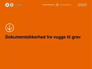 dokumentsikkerhed fra vugge til grav