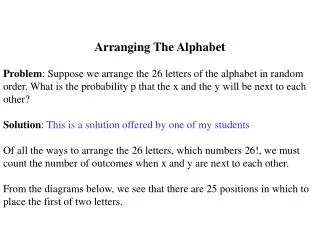 Arranging The Alphabet
