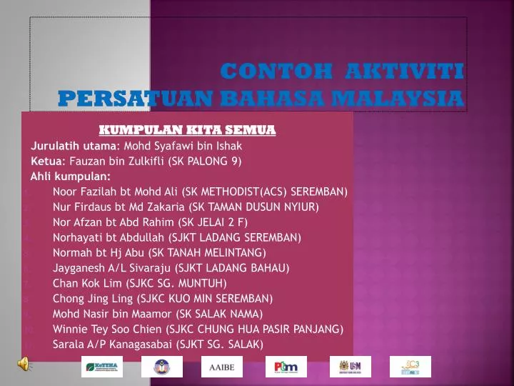 contoh aktiviti persatuan bahasa malaysia