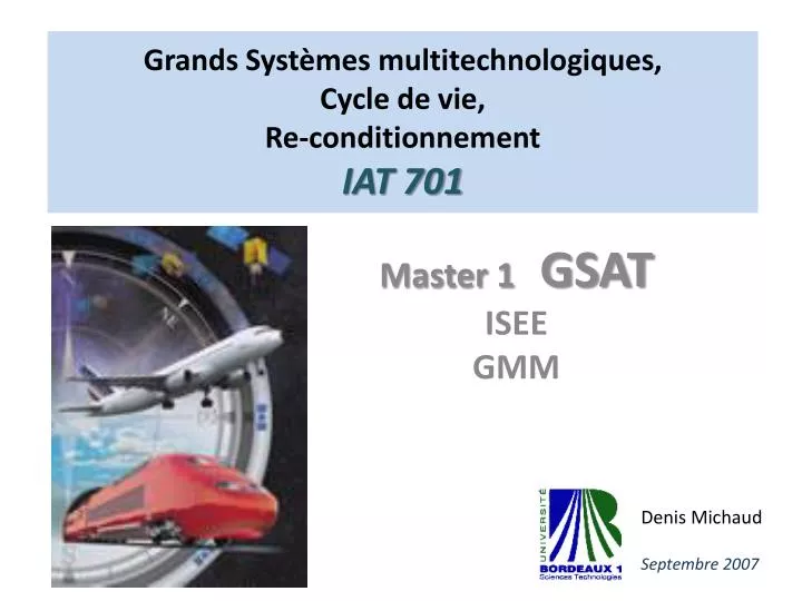 grands syst mes multitechnologiques cycle de vie re conditionnement iat 701