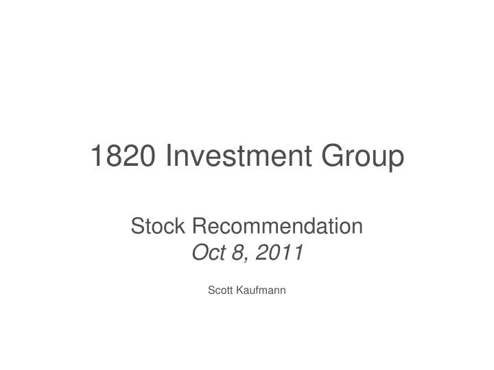 1820 investment group