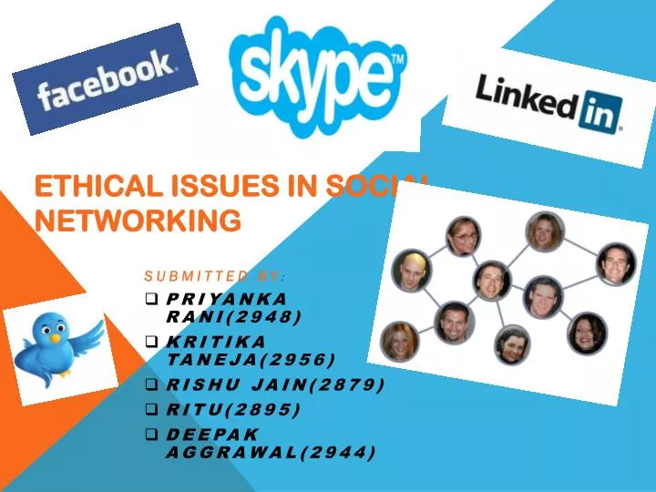 ethical issues in social networking