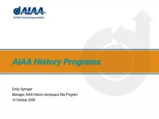 AIAA History Programs