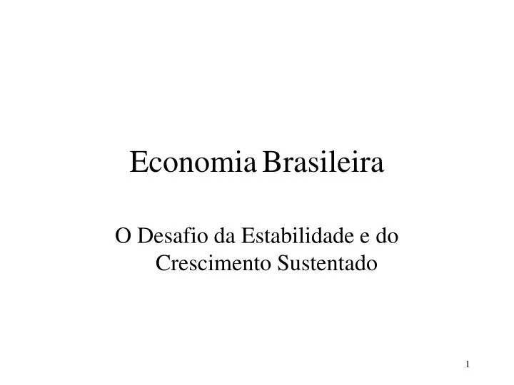 economia brasileira