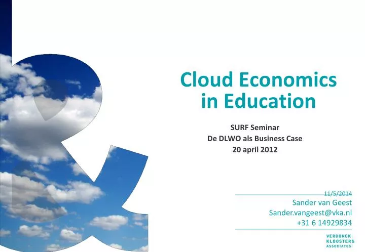 cloud economics in education