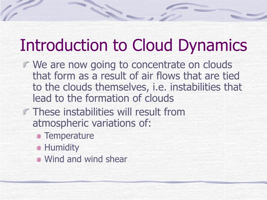PPT - Introduction to Cloud Dynamics PowerPoint Presentation, free ...