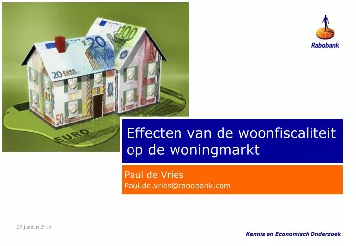effecten van de woonfiscaliteit op de woningmarkt