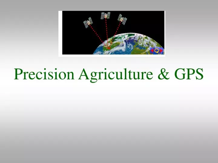 precision agriculture gps