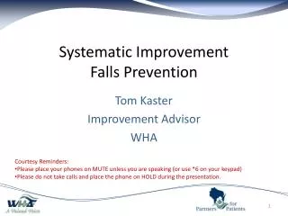 Systematic Improvement Falls Prevention