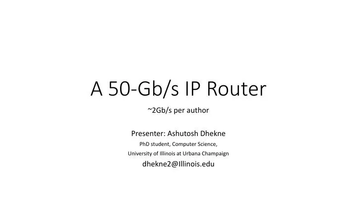 a 50 gb s ip router